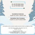 Centre de loisirs - Vacances d'hiver - Inscriptions